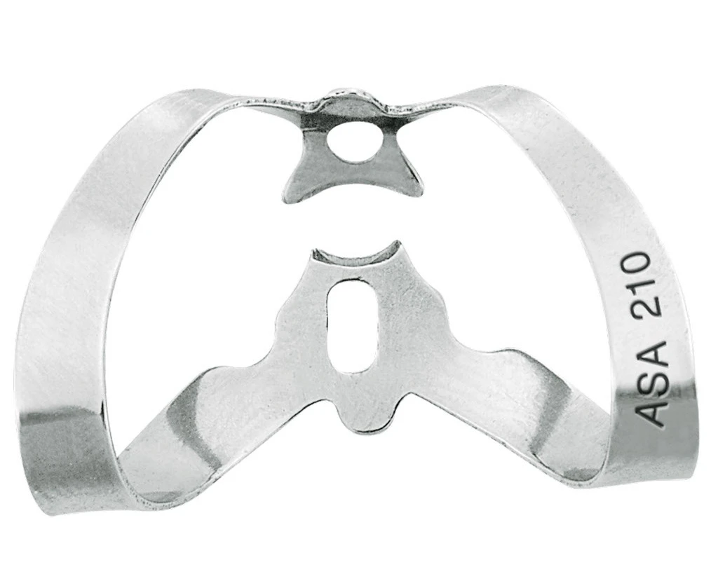 Rubber Dam Clamp 210 - Anterior Winged Labial