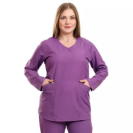 Violet Female Elite Scrub (Long Sleeves) +1 Free