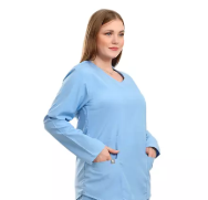 Baby Blue Female Elite Scrub (Long Sleeves) +1 Free