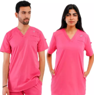 Pink Unisex Elite Scrub (Lycra) + 1 Free