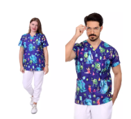 Uni-Sex Monster inc. Printed Scrub