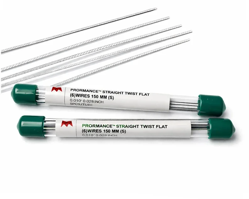 Matt Ortho Flat Straight Twisted Retainer