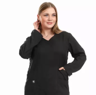 Black Female Elite Scrub (Long Sleeves) +1 Free